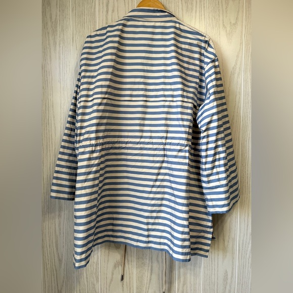 Lafayette 148 New York Jayna Striped Drawstring Jacket Multi Size XL NWT - Picture 7 of 8